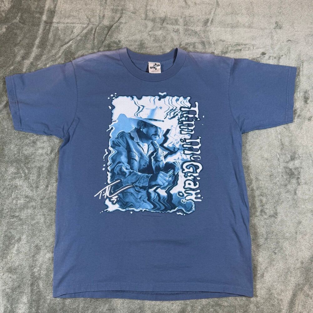Vintage 90s Chronies Tag Tim McGraw Country Music T-shirt Sz Large